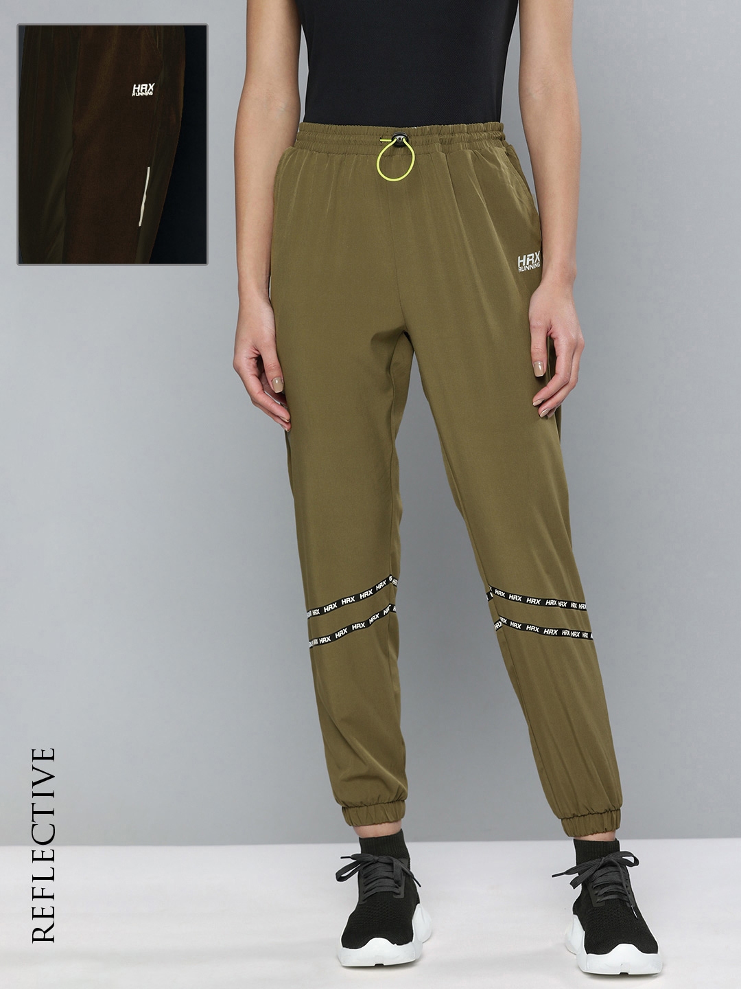 Buy HRX By Hrithik Roshan Running Women Burnt Olive Rapid Dry Solid Joggers  - Track Pants for Women 15307836