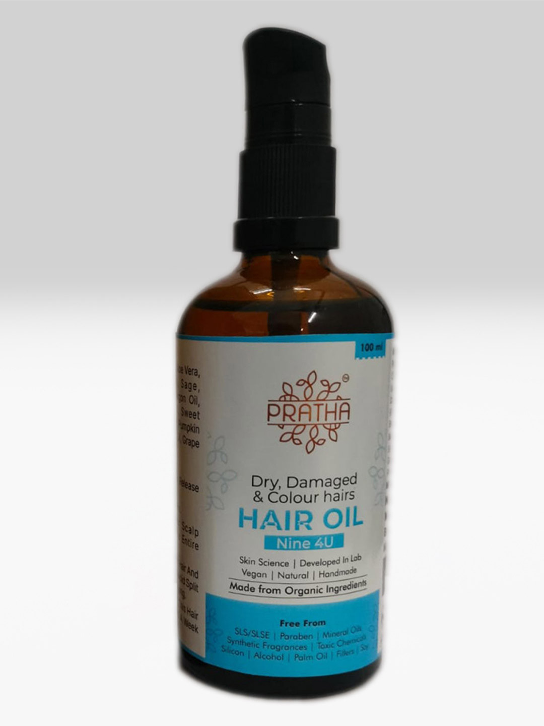 Pratha Nine4u Hair Oil With Nine Herbs Elegantly Traditional 100 ml