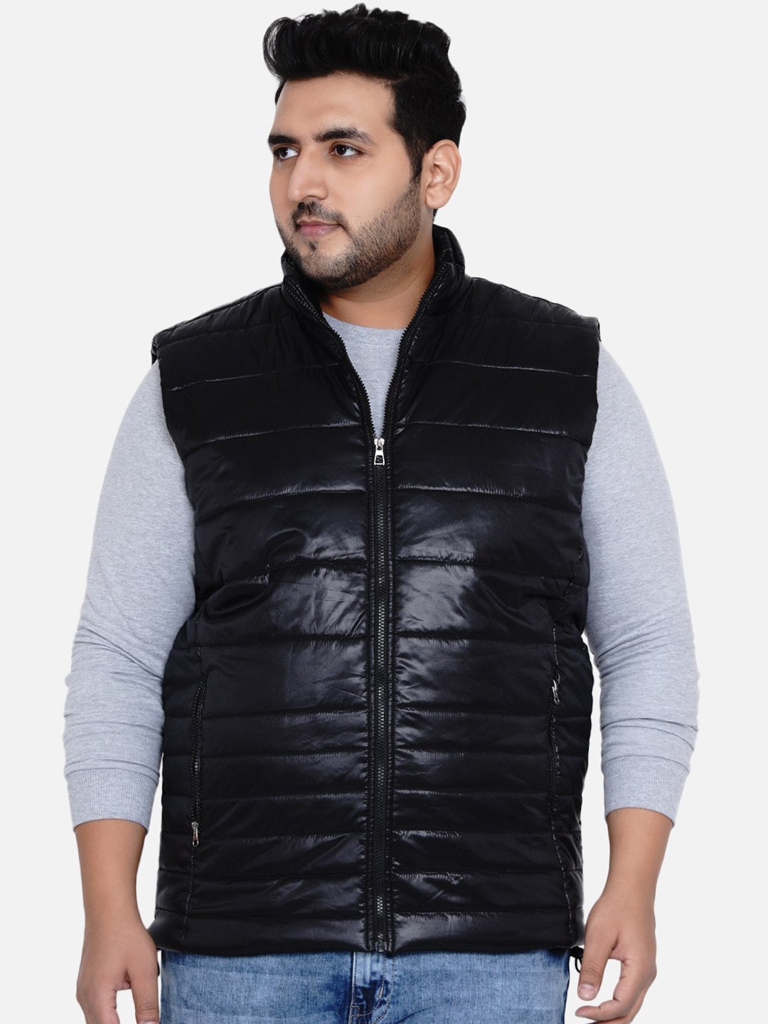 John Pride Men Plus Size Quilted Jacket