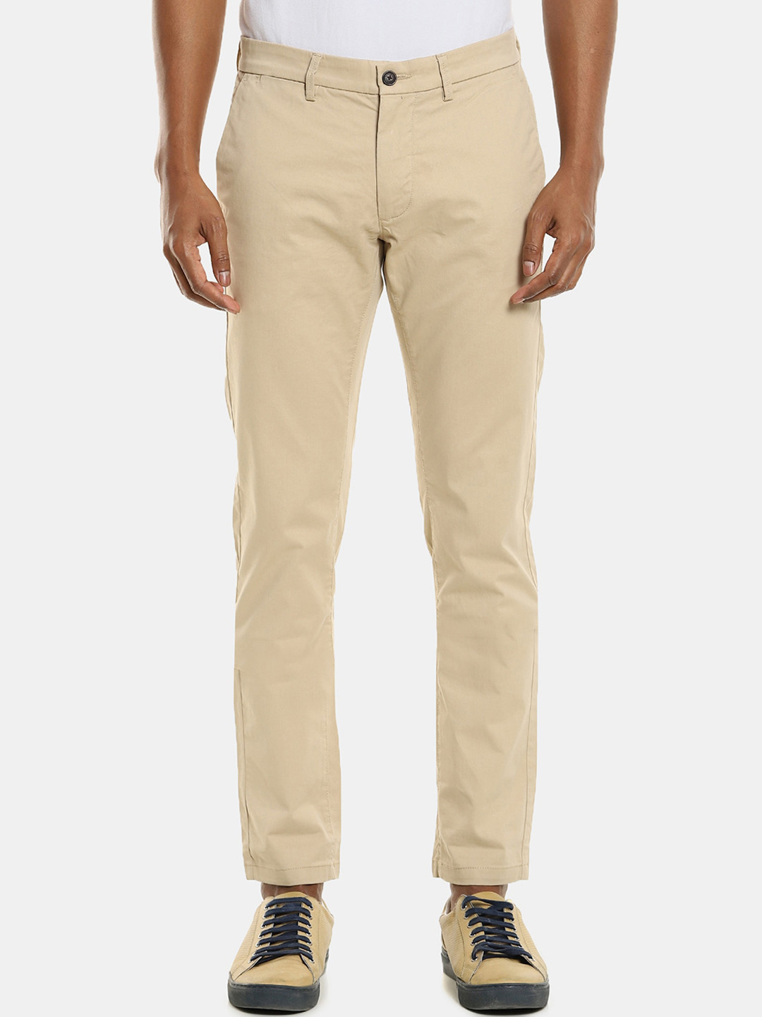 Arrow Sport Men Beige Trousers