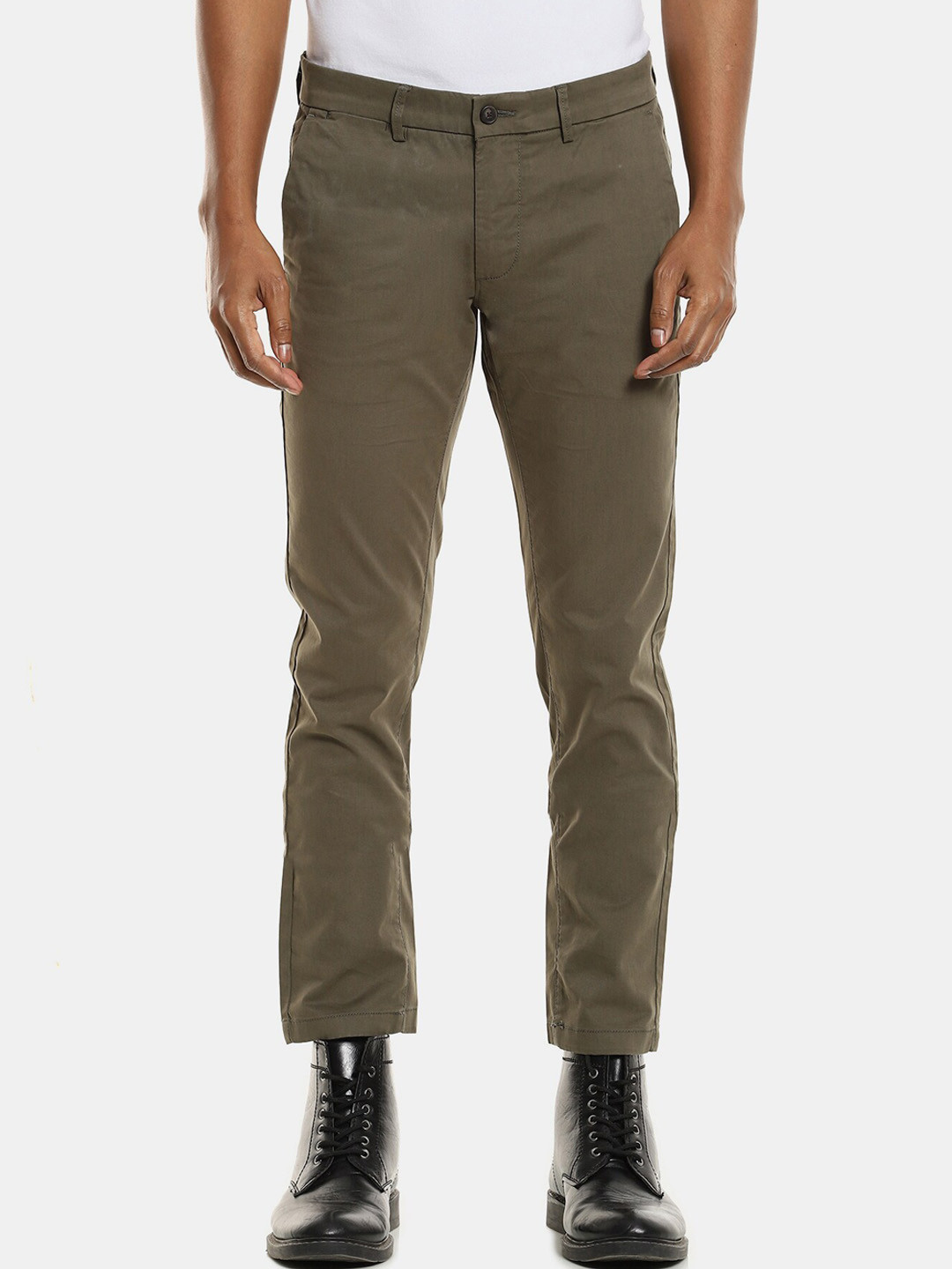 Arrow Sport Men Green Trousers