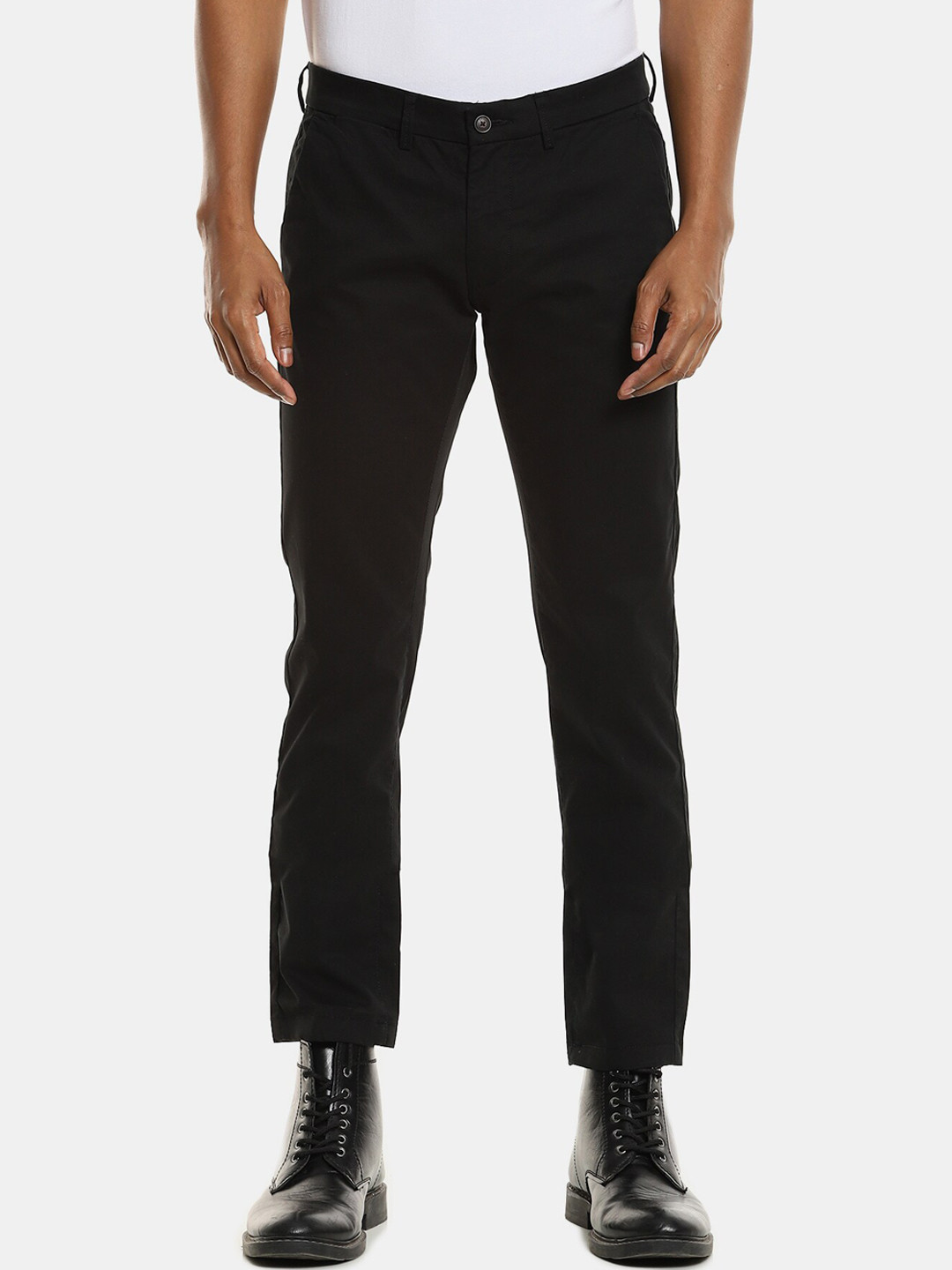 Arrow Sport Men Black Chinos Trousers