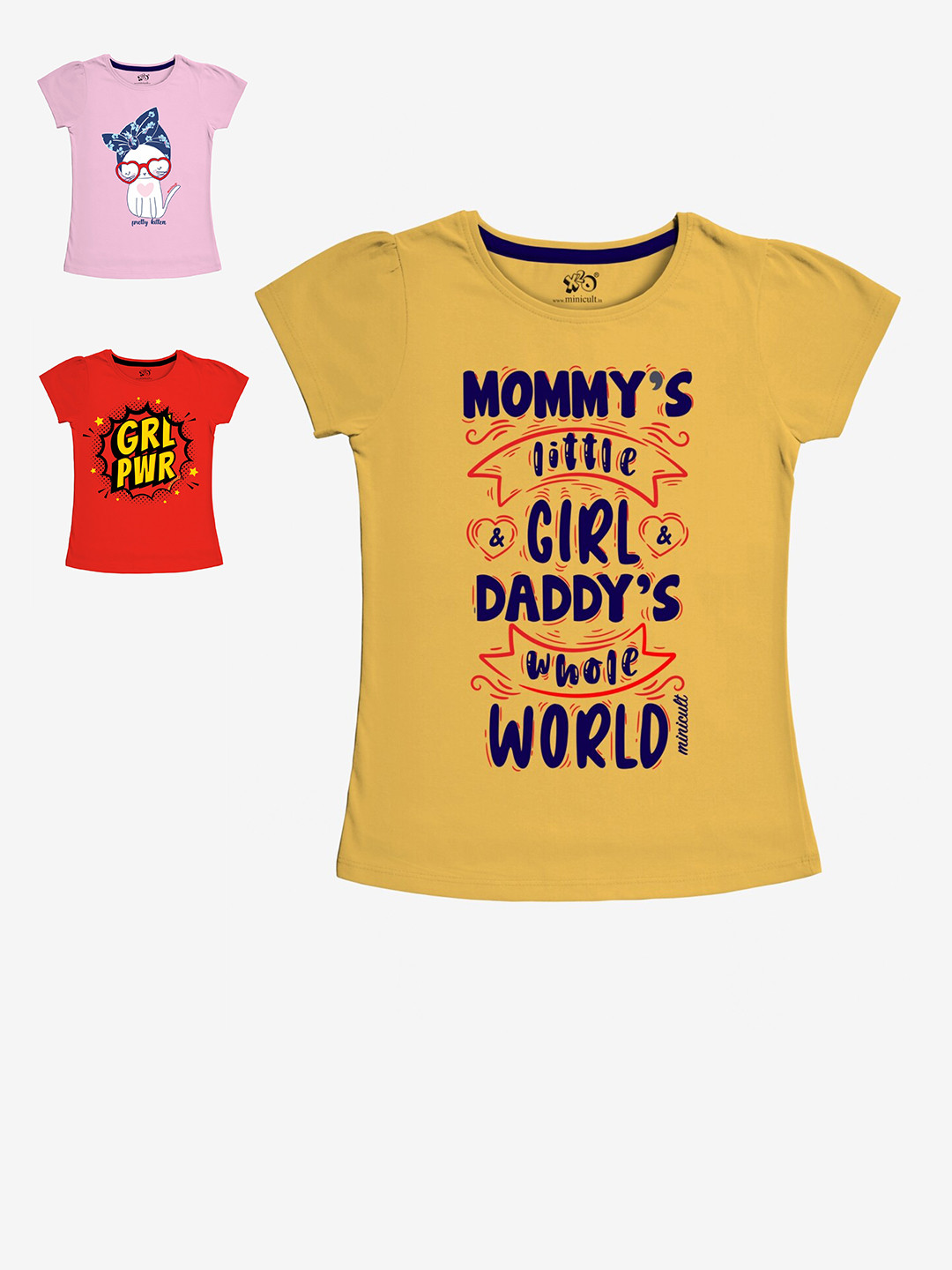 x2o Girls Pack Of 3 T-shirts
