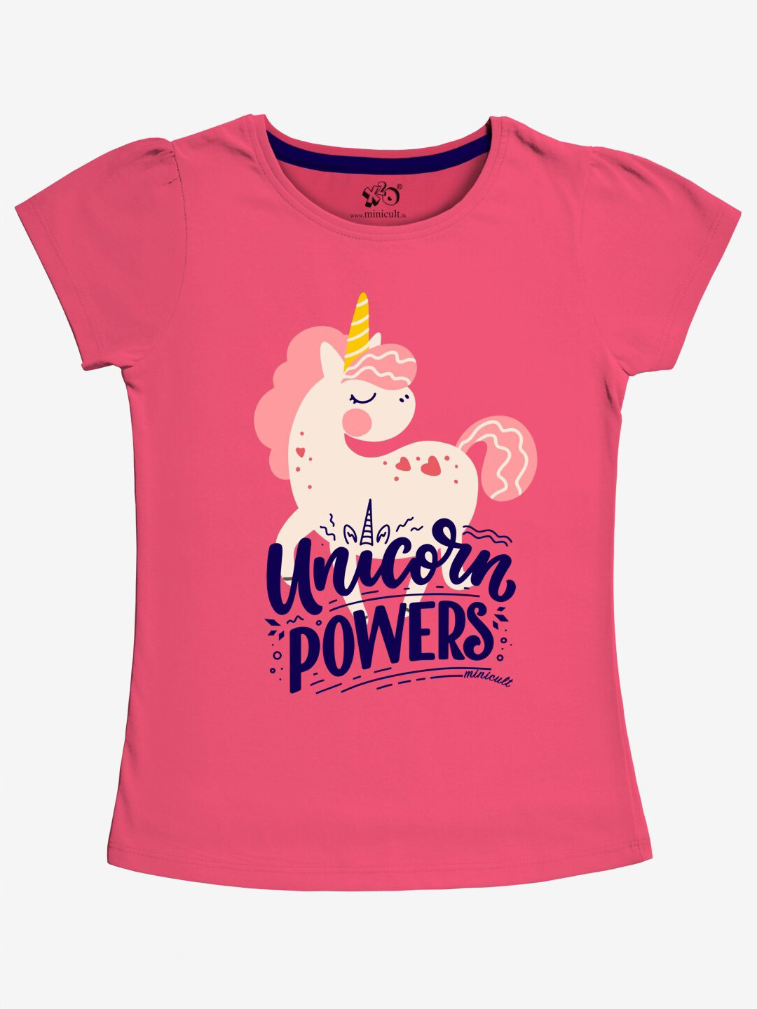 x2o Girls Pink & White Printed T-shirt