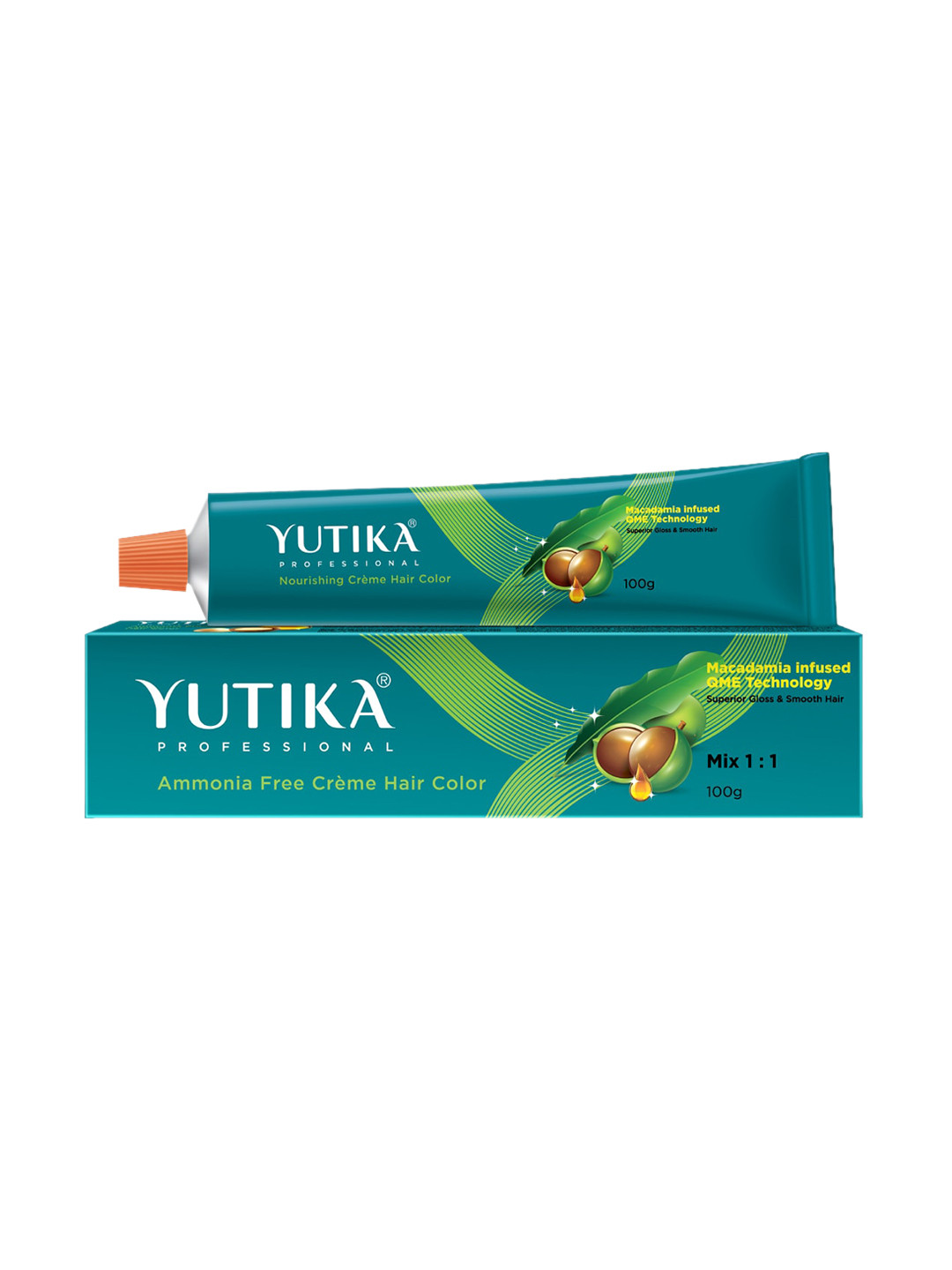 Yutika Unisex Professional Creme Hair Color 100gm Dark Blonde 6.0