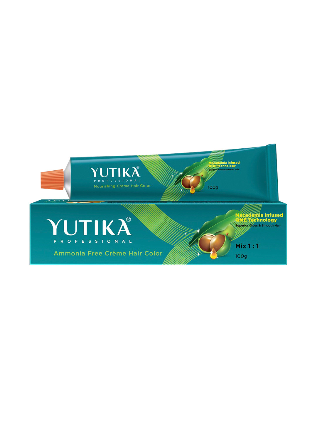 YUTIKA Golden Brown 4.3 Professional Creme Hair Color 100gm