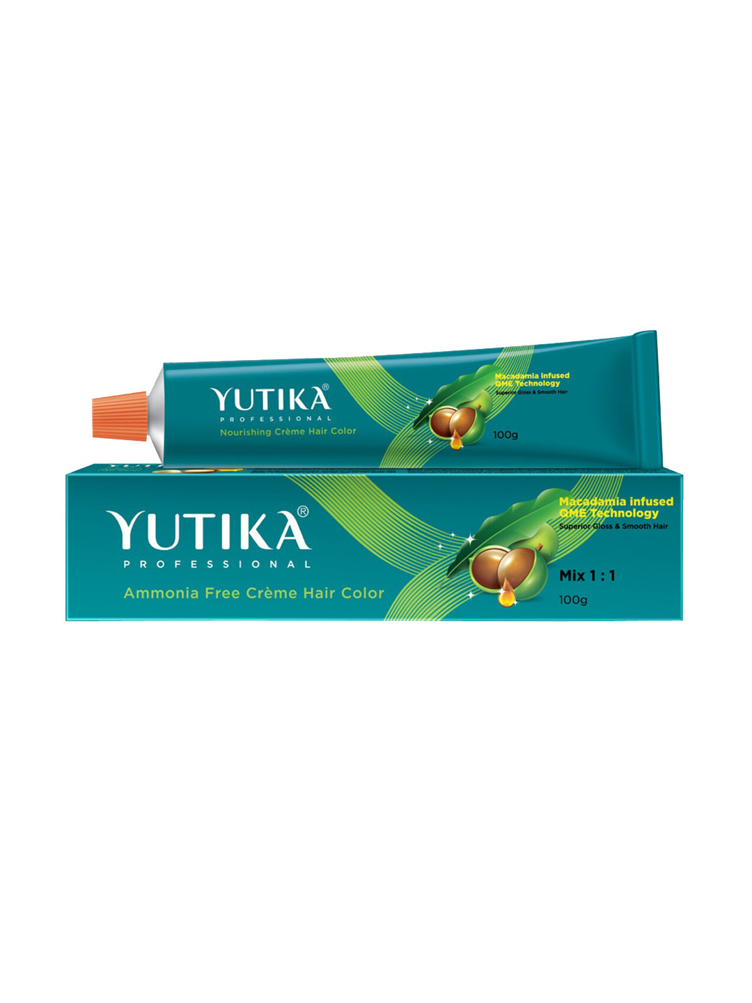 YUTIKA Beige Professional Nourishing Creme Hair Color - Golden Blonde - 100gm