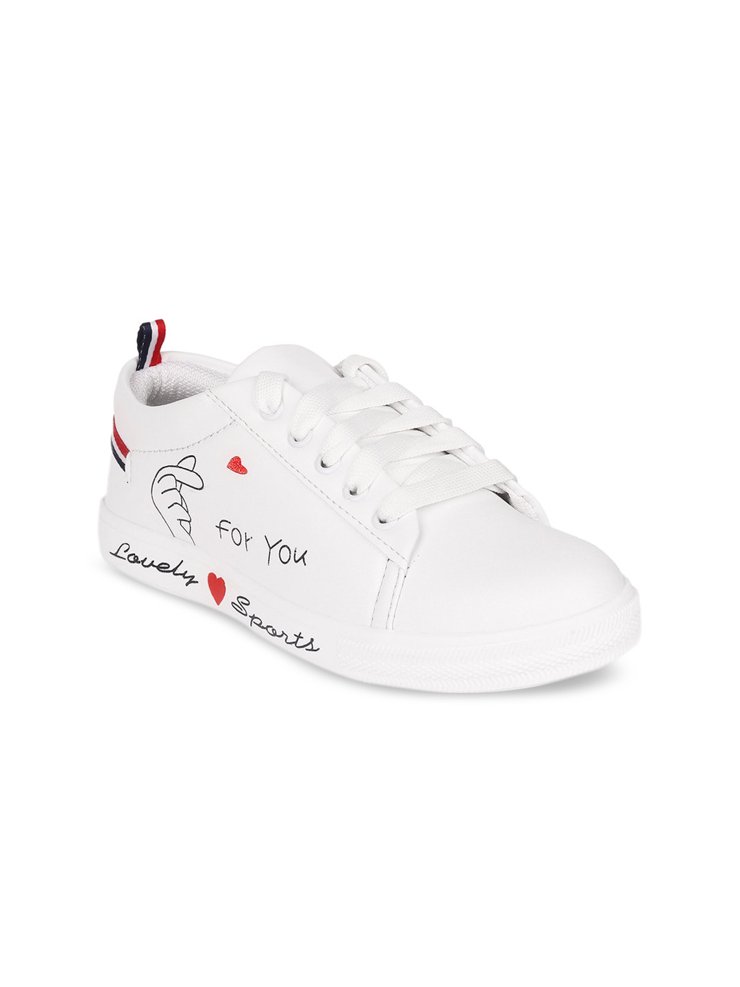 Longwalk Women White Printed Sneakers