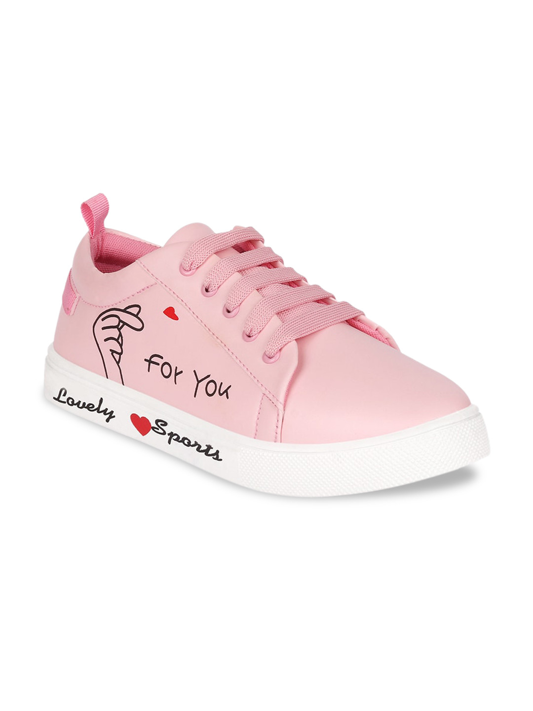 Longwalk Women Pink Woven Design Sneakers
