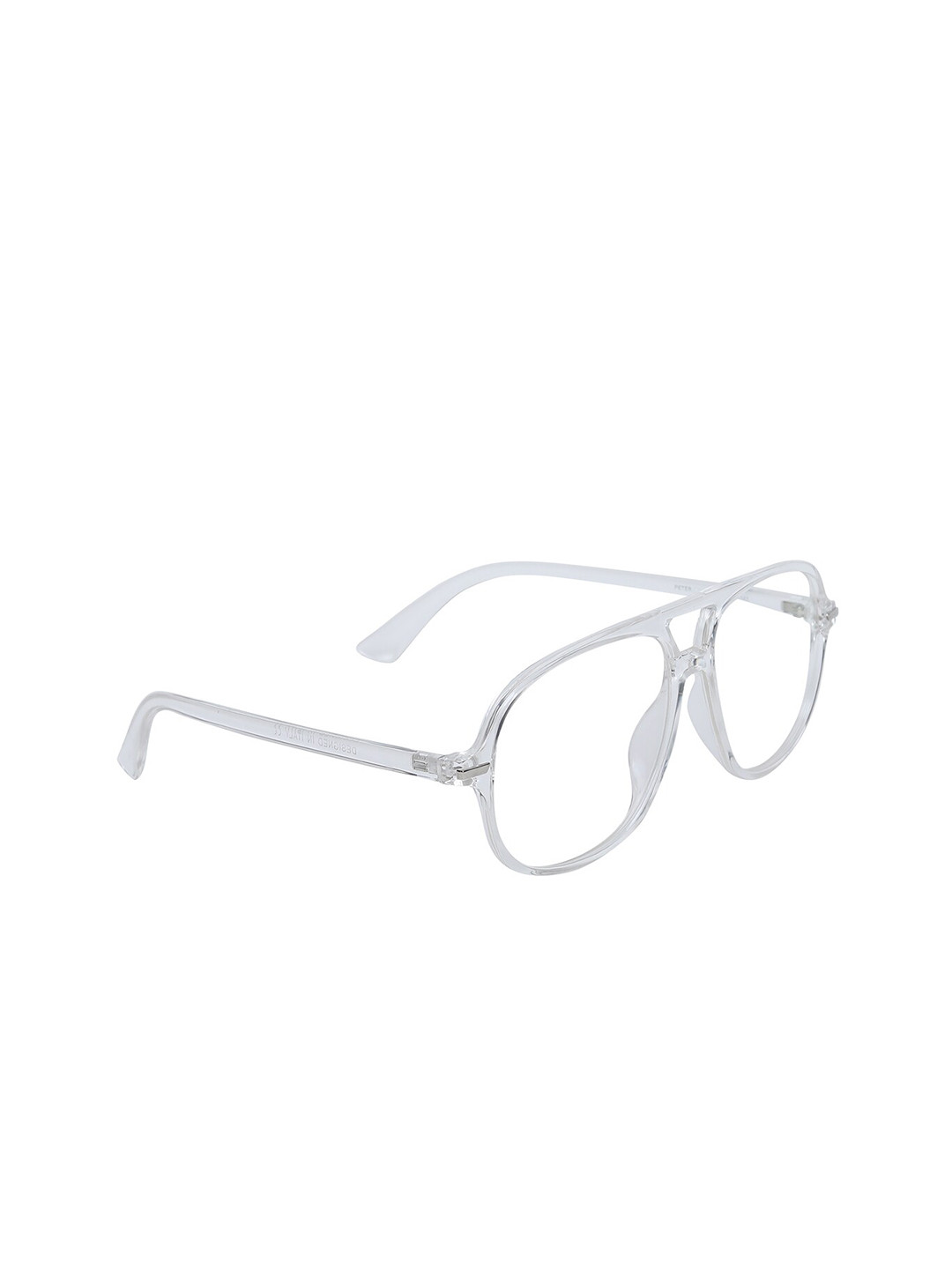 Peter Jones Eyewear Unisex Transparent Solid Optical Frame