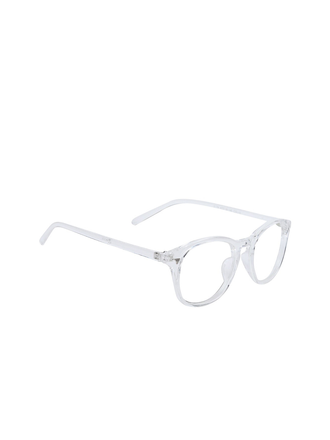 Peter Jones Eyewear Unisex Transparent Zero Power Anti Glare Square Frame