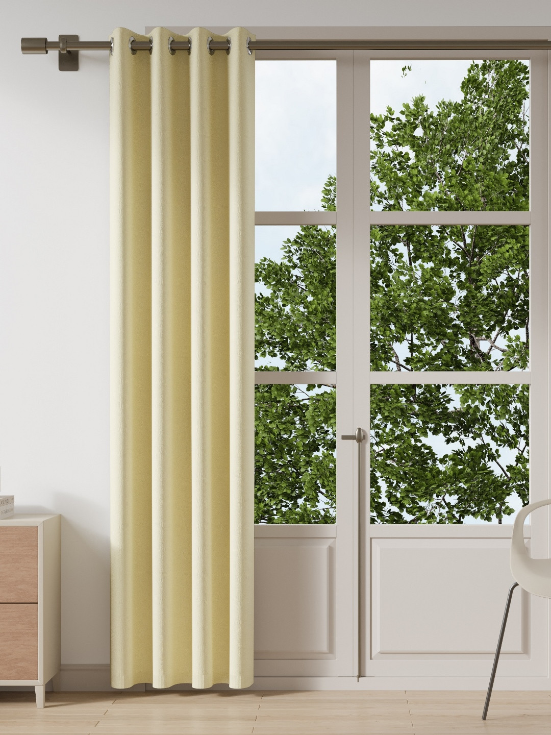 DDecor Beige Window Curtain