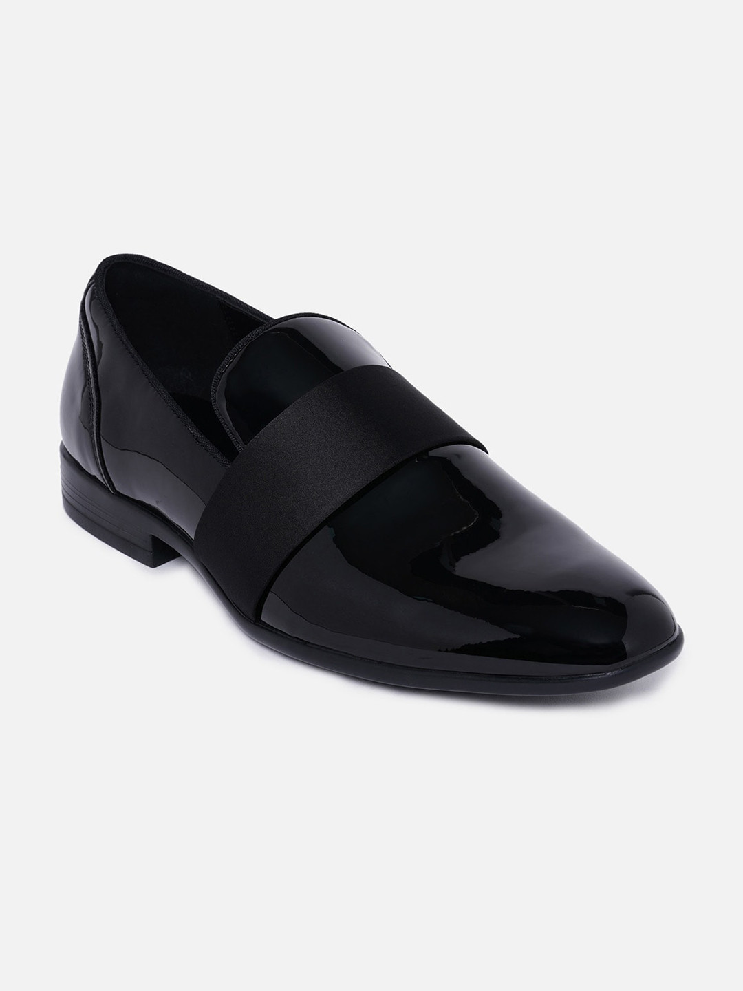 ALDO Men Black Solid Formal Leather Slip On Shoes
