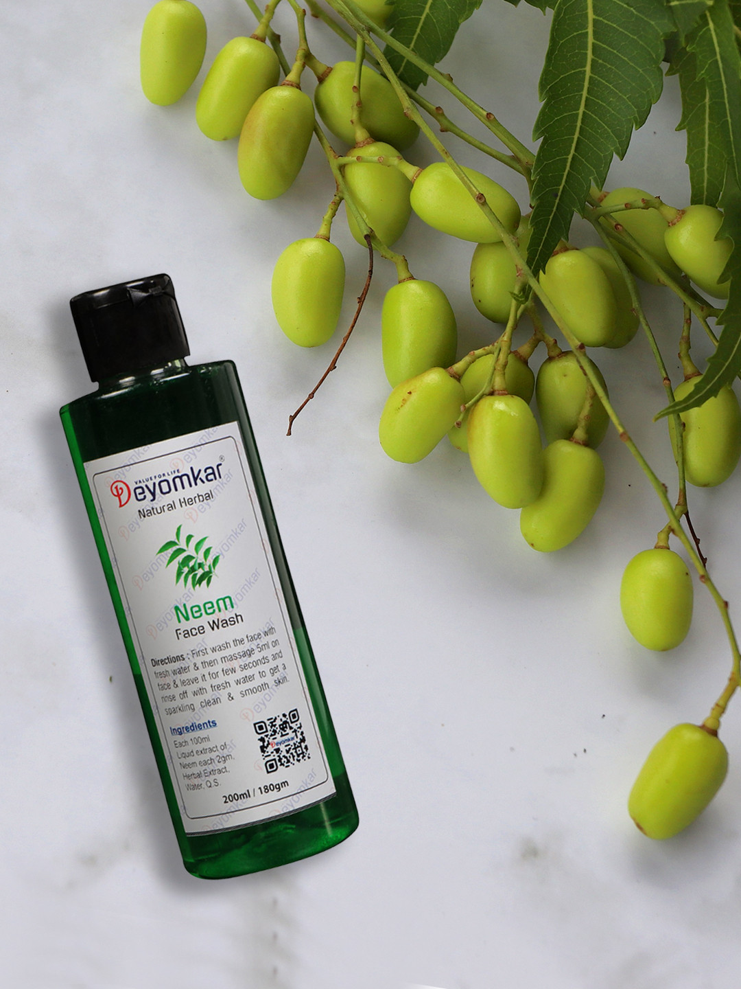 Deyomkar Natural Herbal Neem Facewash -200 ml