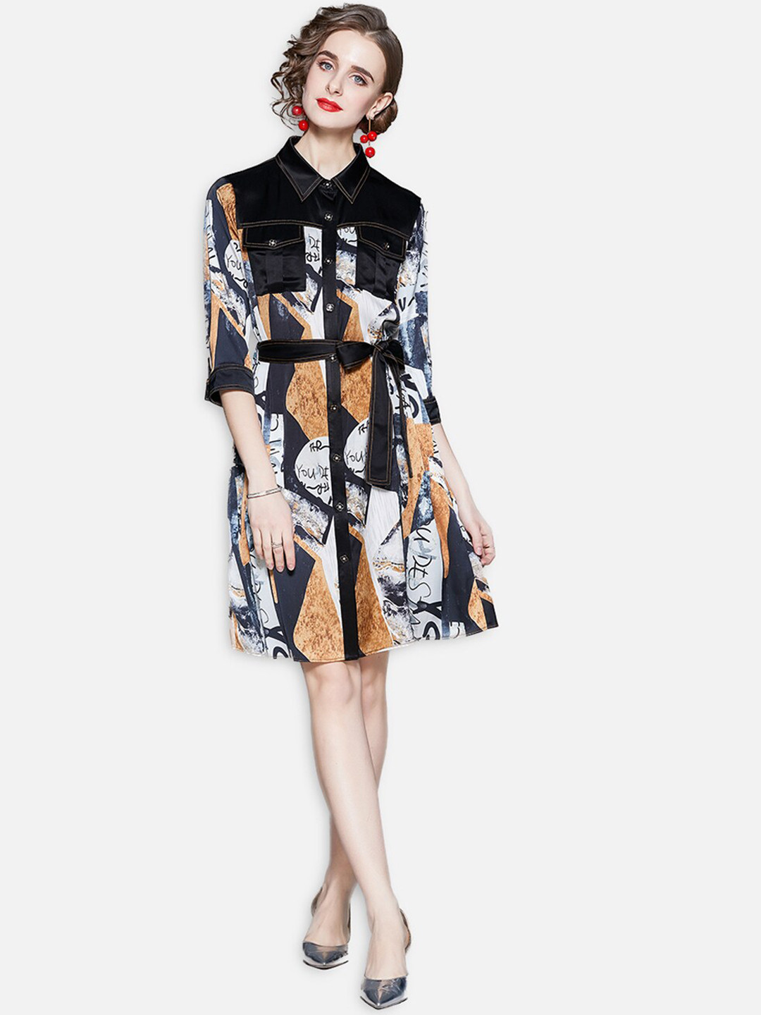 JC Collection Khaki Dress