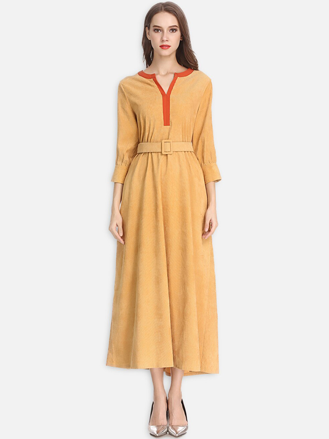 JC Collection Yellow Maxi Dress
