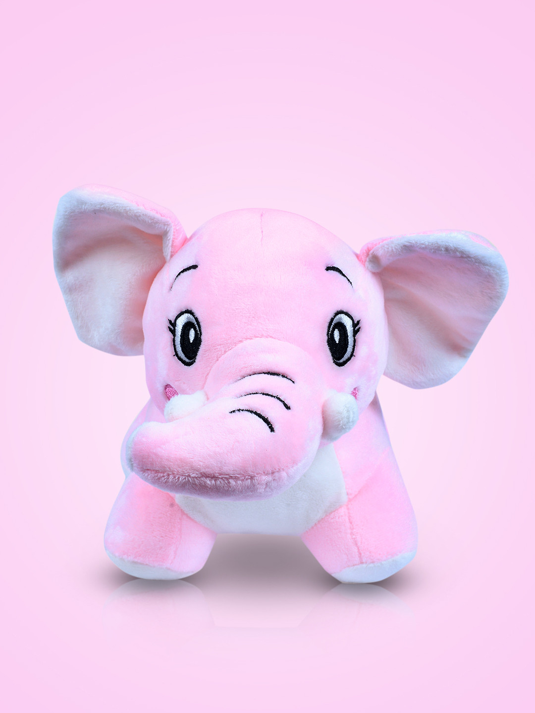 DukieKooky Kids Pink & Yellow Flying Elephant Soft Toy