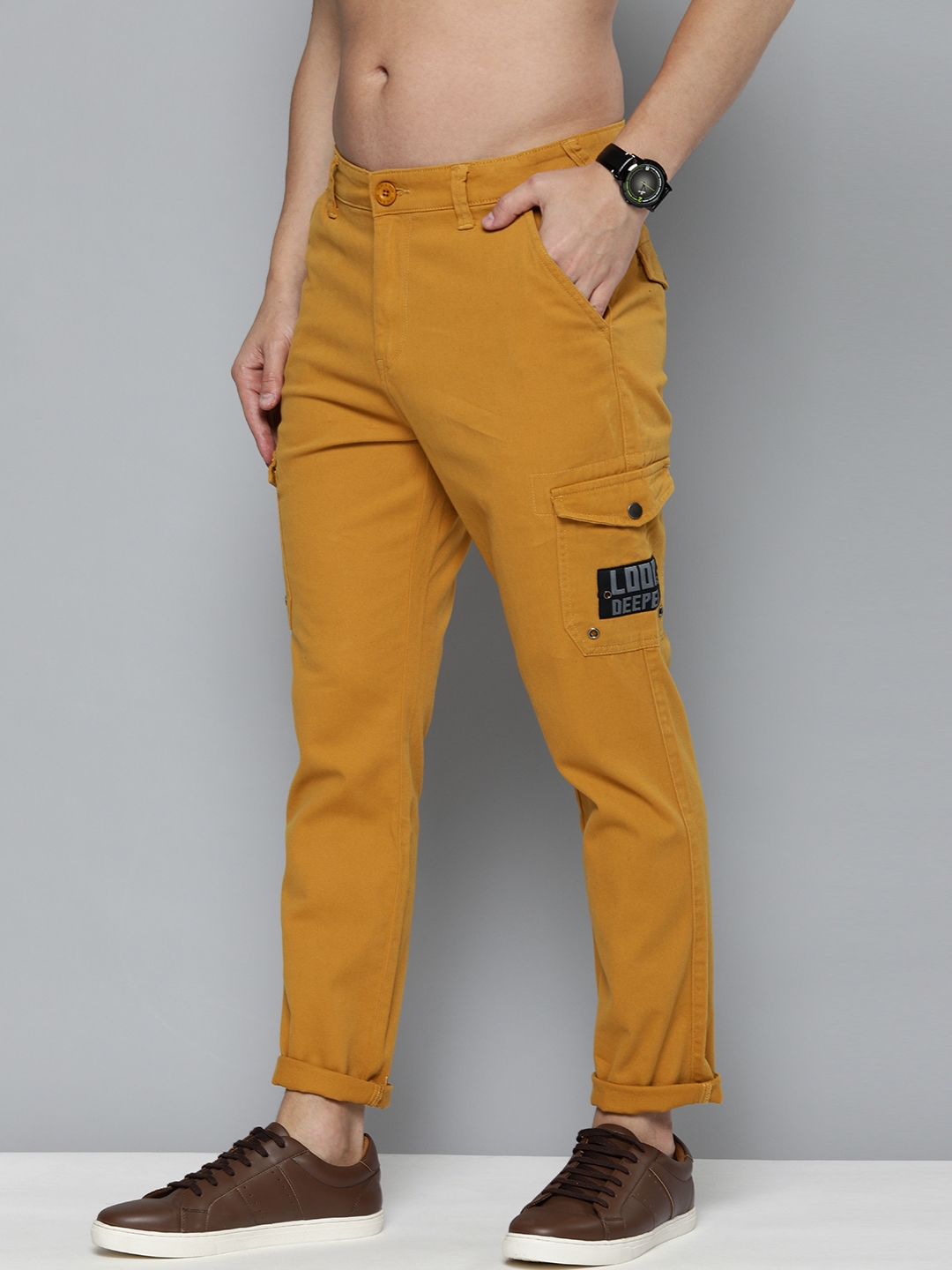 Mustard yellow hotsell cargo pants