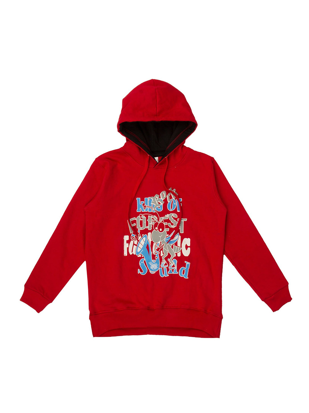 Kiddeo Unisex Kids Red Printed Sweatshirt