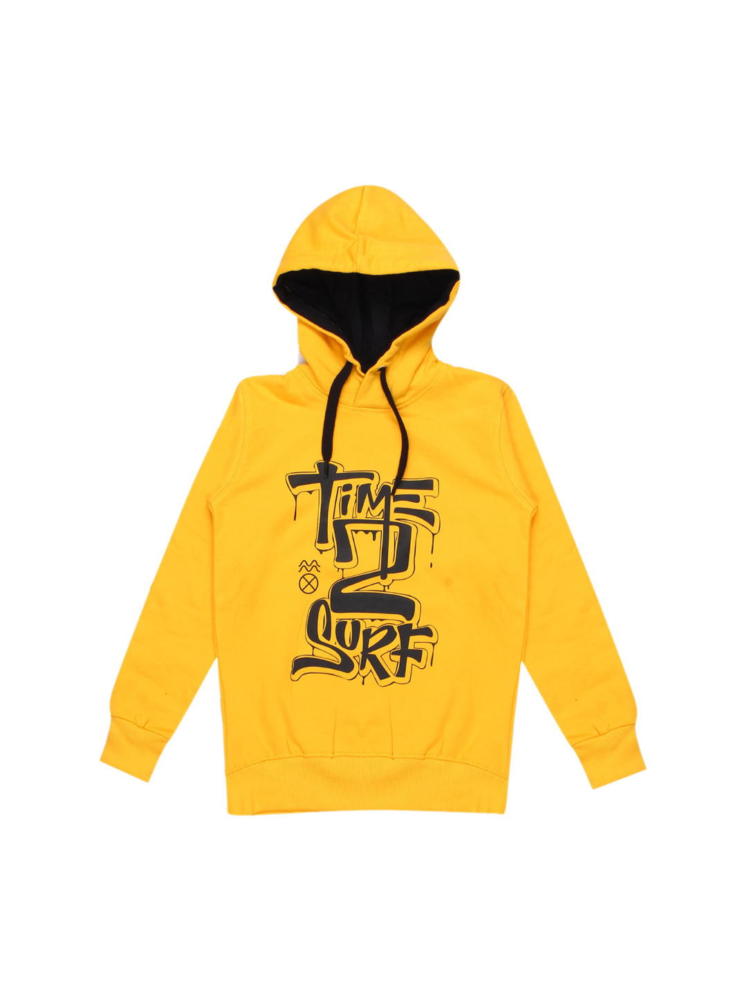 Kiddeo Unisex Kids Yellow Printed Sweatshirt