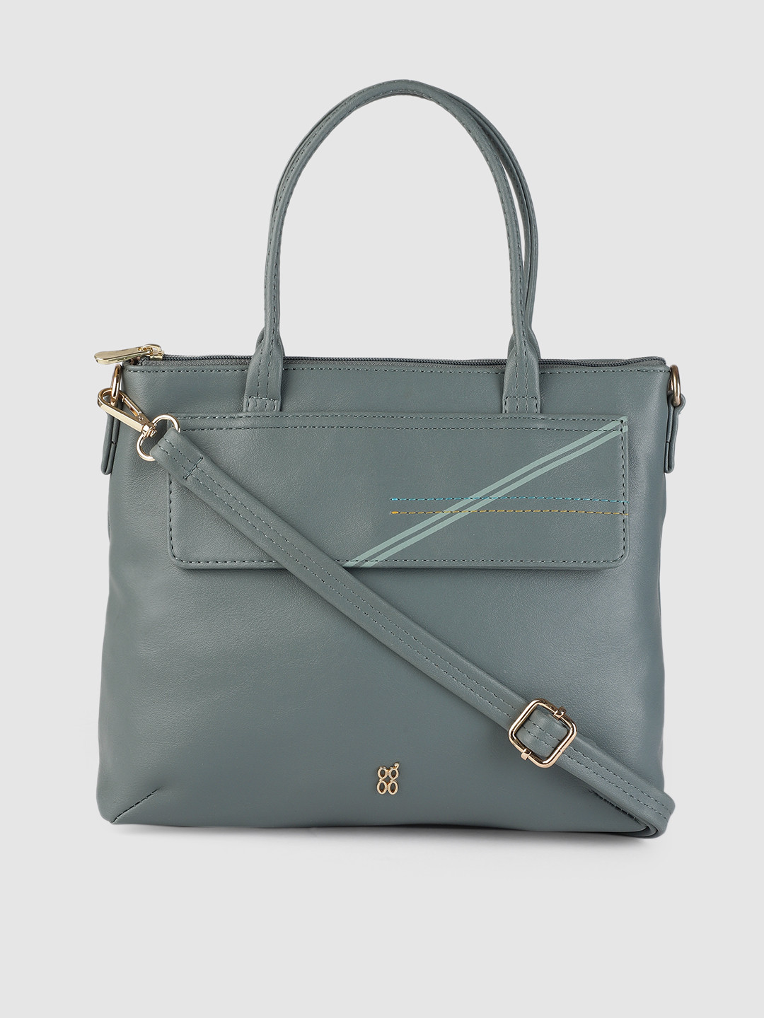 Baggit Blue Structured Handheld Bag