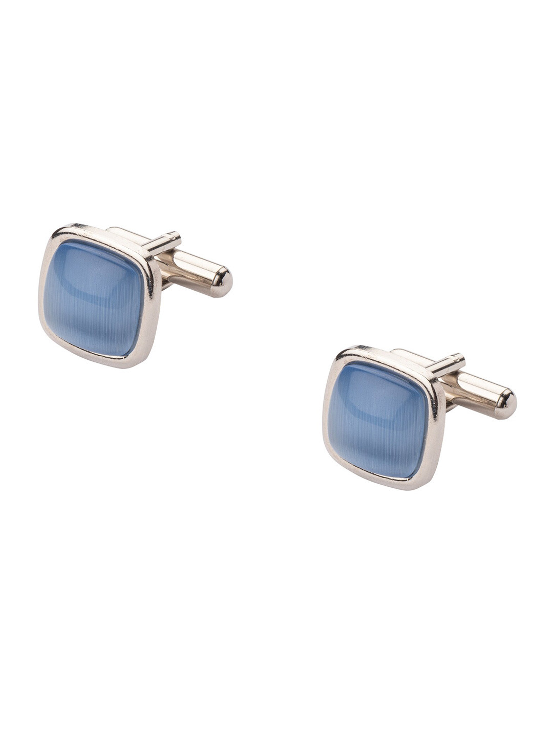 The Tie Hub Blue & Gold-Toned Pearl Cufflink
