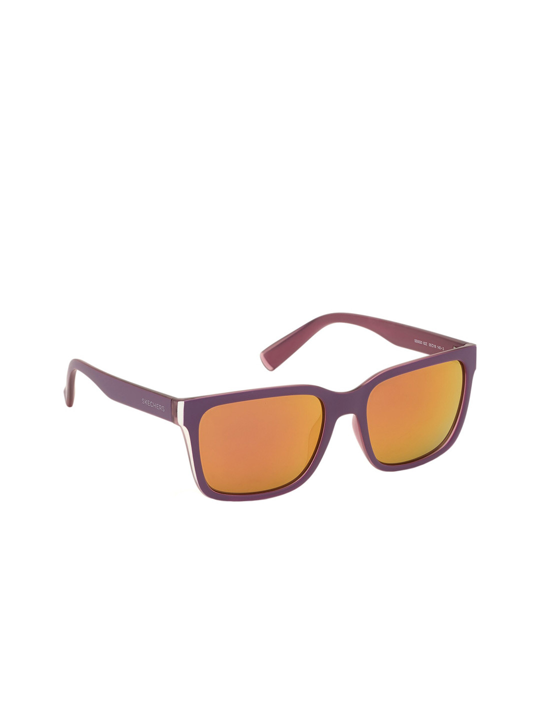 Skechers Unisex Orange Lens & Purple Oval Sunglasses with UV Protected Lens SE6020 55 82Z