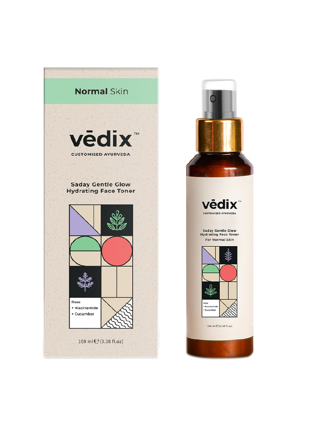 VEDIX Customized Hydrating Ayurvedic Facial Toner For Normal Skin