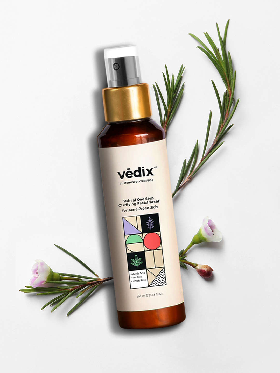 VEDIX Customized Ayurvedic Vaimal One Step Clarifying Ayurvedic Facial Toner - 100 ml