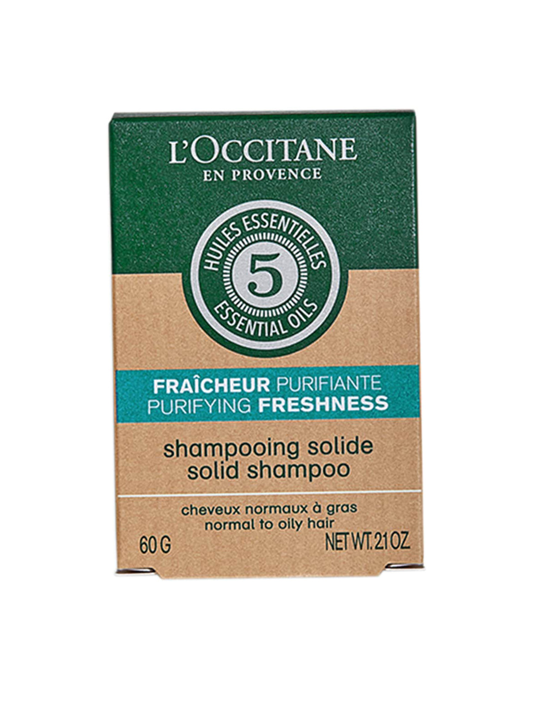 LOccitane en Provence Transparent Purifying Freshness Solid Shampoo 60ml