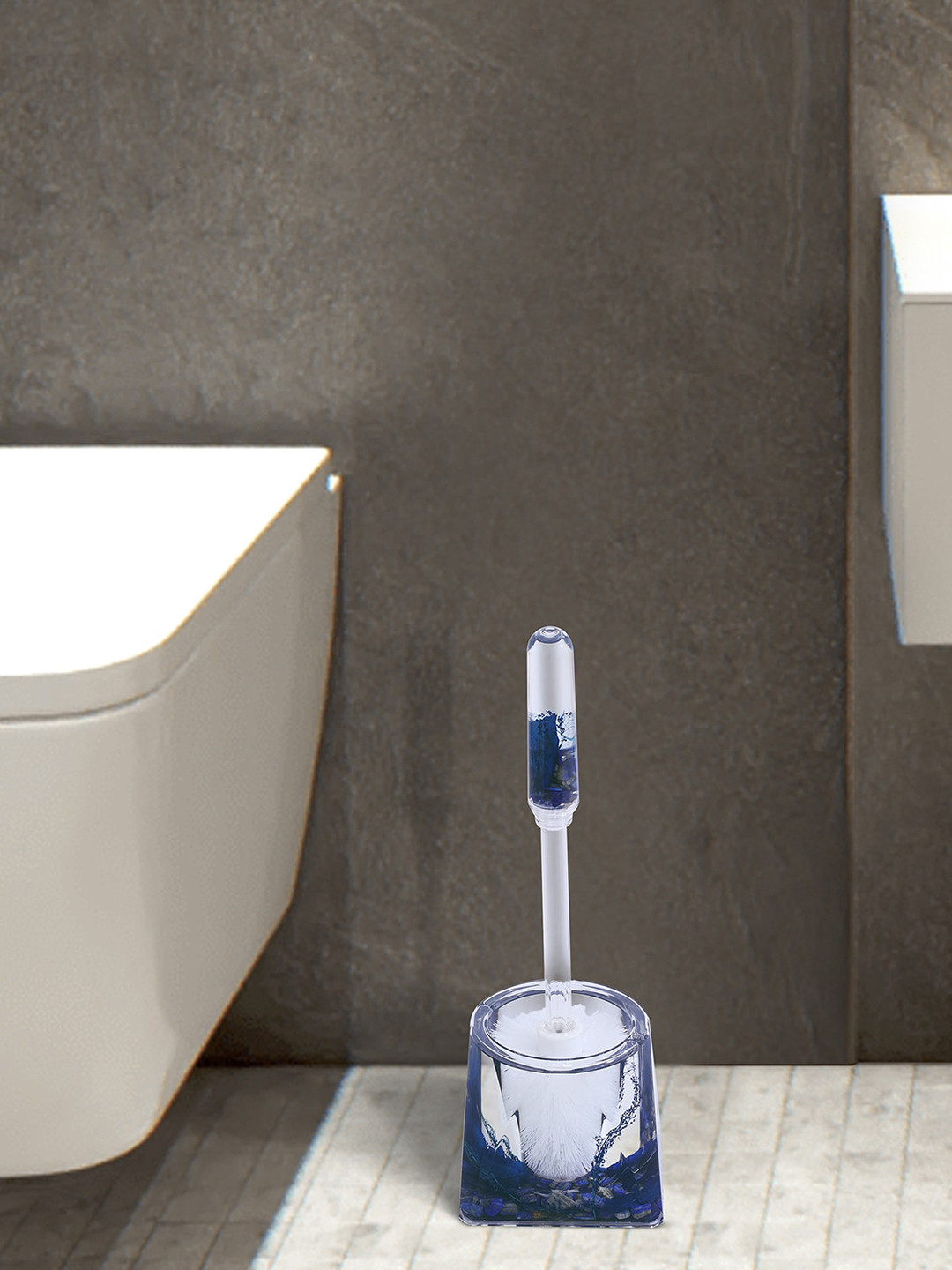 OBSESSIONS Blue & White Floral Printed Bathroom Accessories