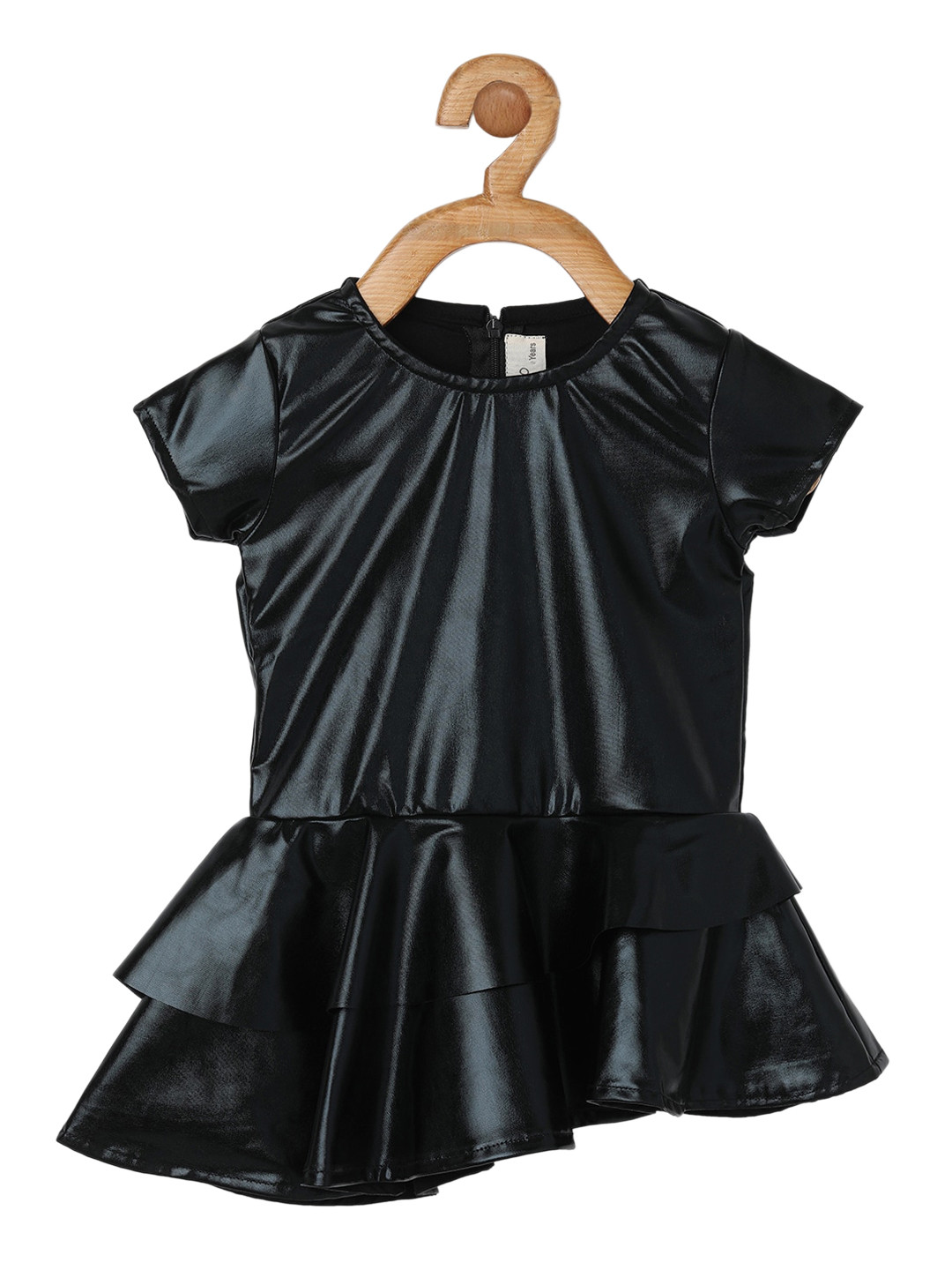 PICCOLO Girls Black Blouson Mini Dress