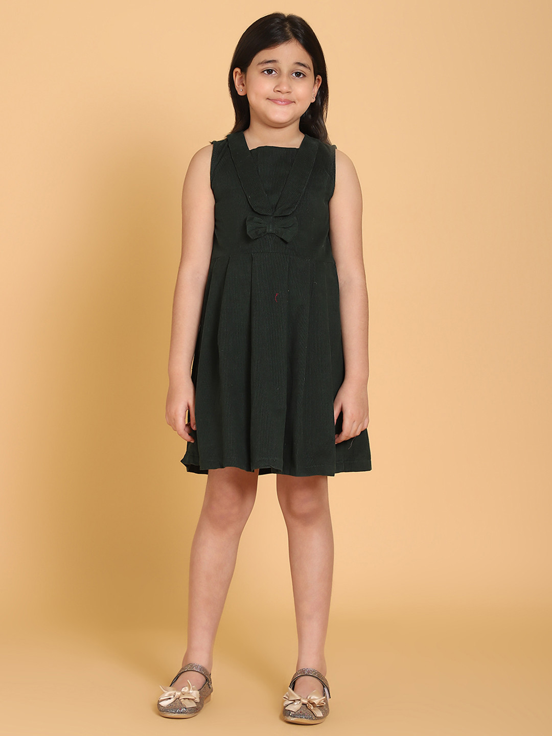PICCOLO Girls Bow Detailed Pleated Dress