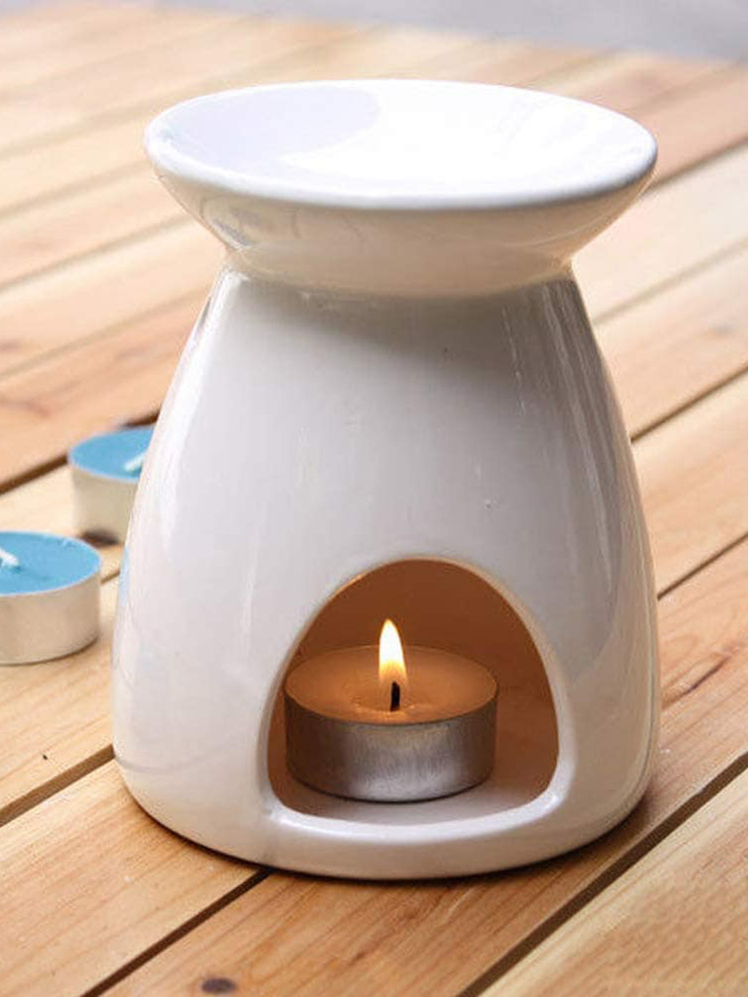 The Legend Pure & Natural Wax and Smoke Less 50Pcs Smokeless Solid Tea Light Candles