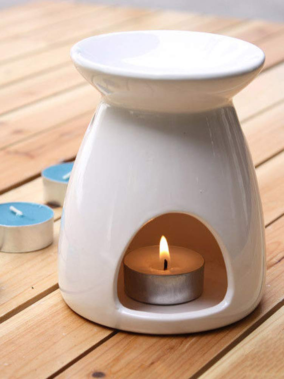 The Legend Pure & Natural Wax and Smoke Less 100Pcs Smokeless Solid Tea Light Candles