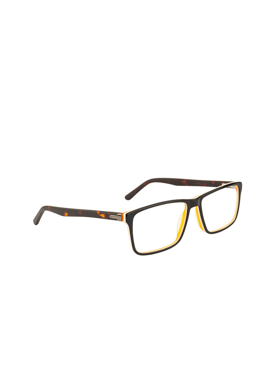 Ted Smith Unisex Black Solid Wayfarer Frames TSL-116_C2