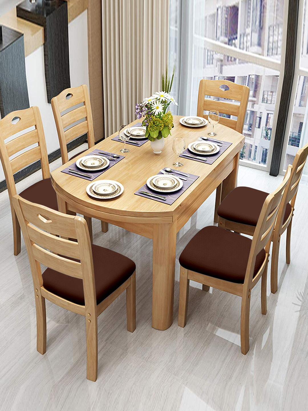 Cortina Brown Chair Pad Covers