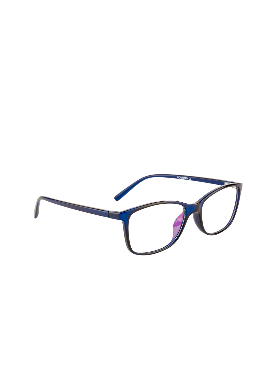 Gold Berg Unisex Blue Full Rim Wayfarer Frames Eyeglasses