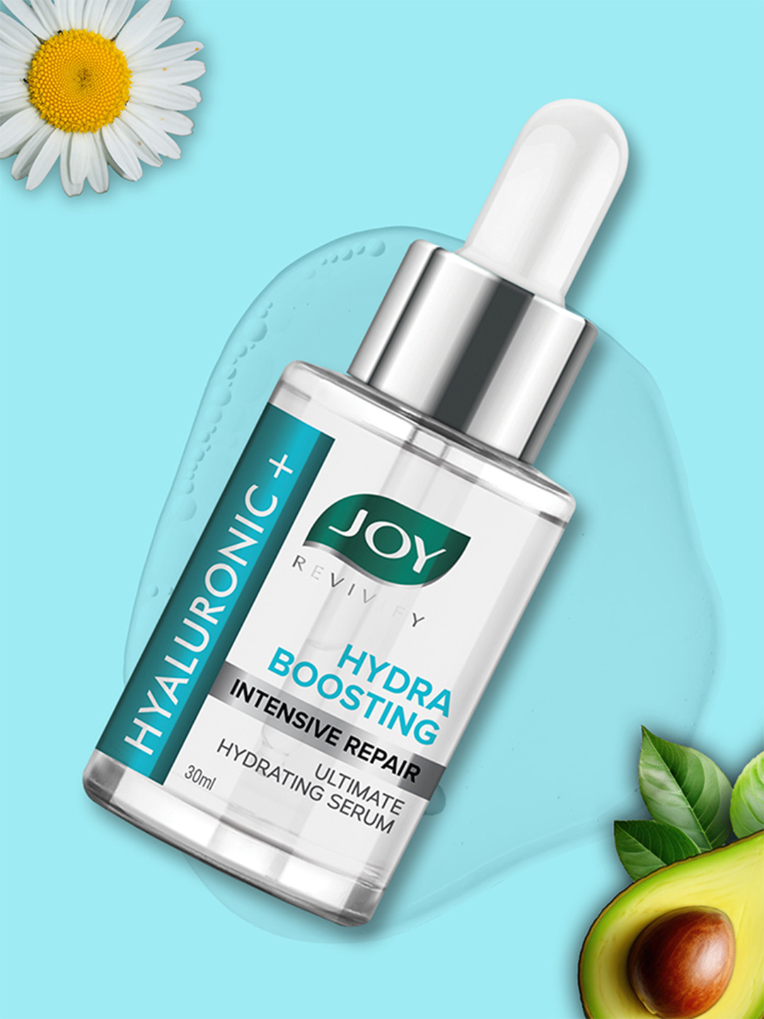 JOY Hydra Boosting Hyaluronic Acid Face Serum for Intensive Repair - 30ml