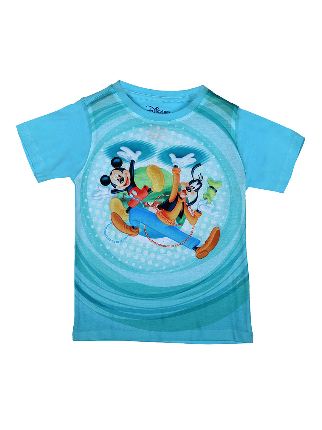 Disney by Wear Your Mind Boys Blue Mickey Mouse & Goofy Printed T-shirt