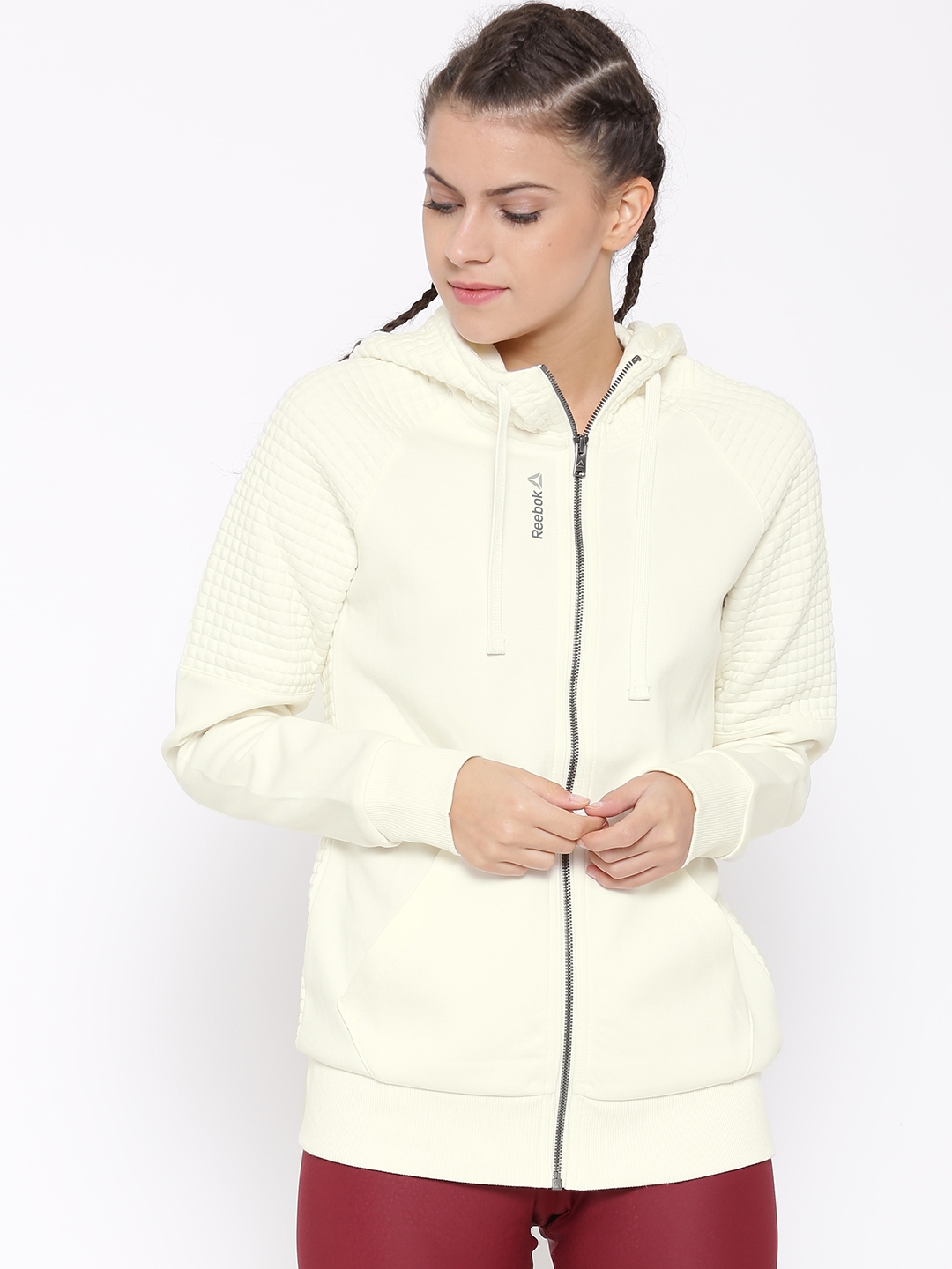 reebok quilted sweatshirt