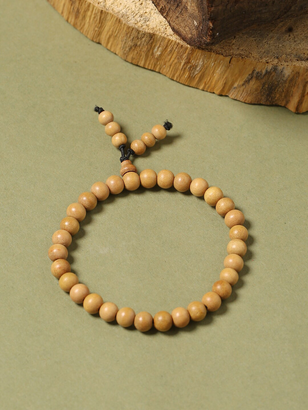 RDK Adult Beige Wood Charm Bracelet