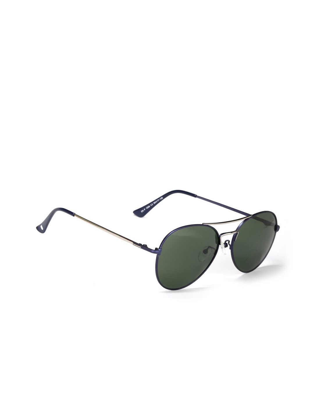 ENRICO Unisex Green Lens & Blue Aviator Sunglasses - EN P 1098 C2-Green