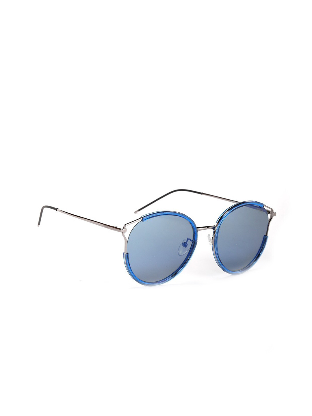 ENRICO Women Blue Lens & Blue Round Sunglasses - EN P 1078 C1-Blue