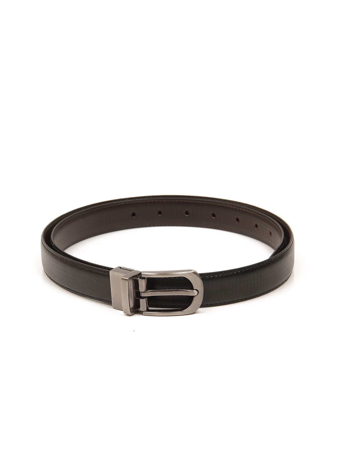 Calvadoss Boys Black Textured PU Belt
