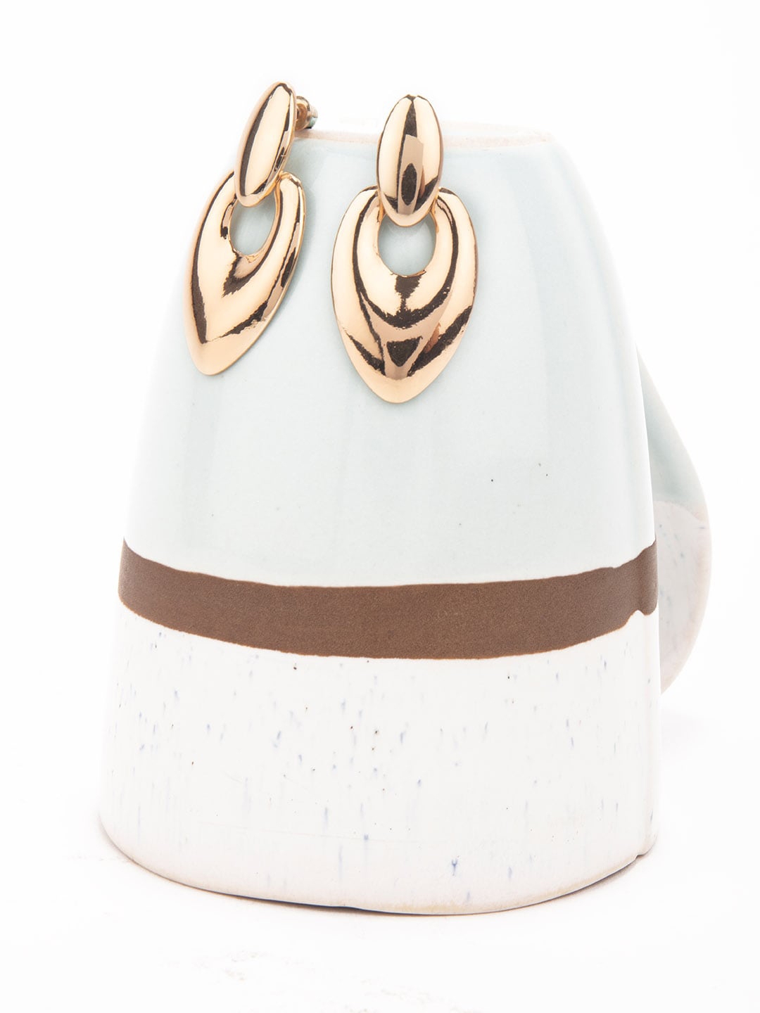 Lilly   sparkle Gold Toned Alloy Gold Plated Contemporary Drop Earrings