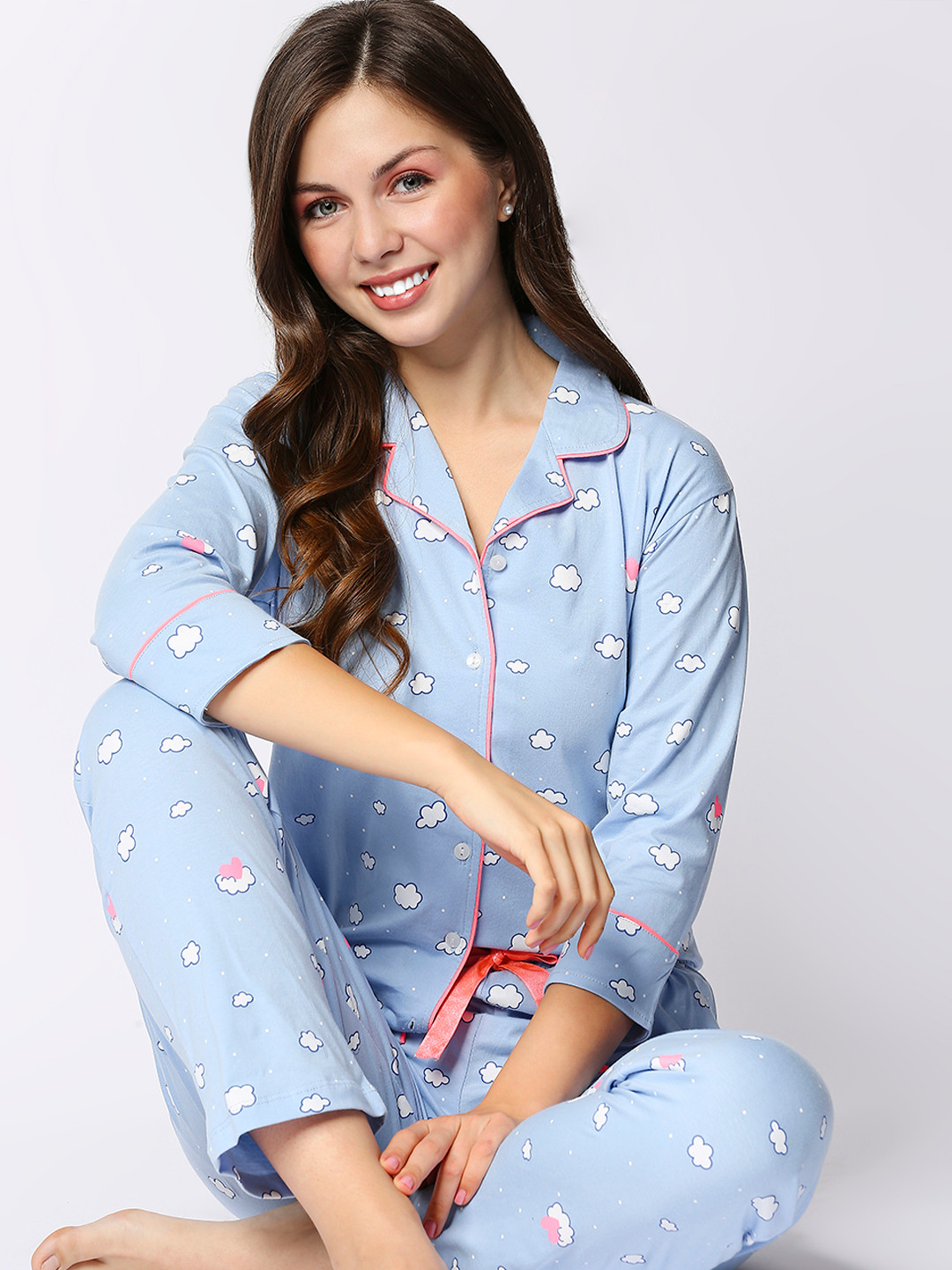 I like me Women Blue Self Design