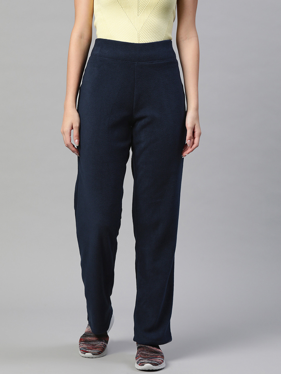 Marks & Spencer Women Navy Blue Chinos Trousers
