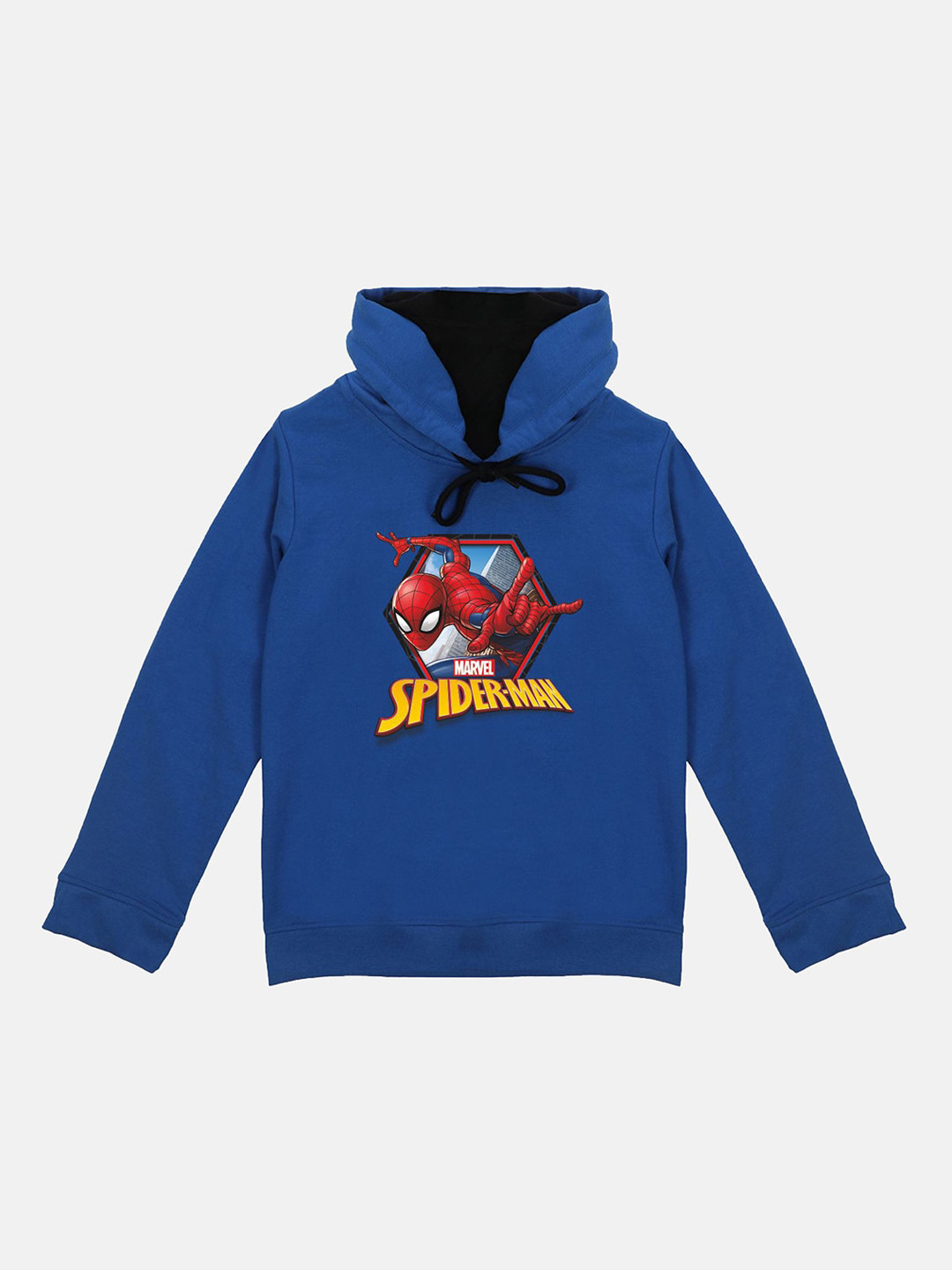 Marvel by Wear Your Mind Boys Blue & Red Spider-Man Printed Hooded Sweatshirt
