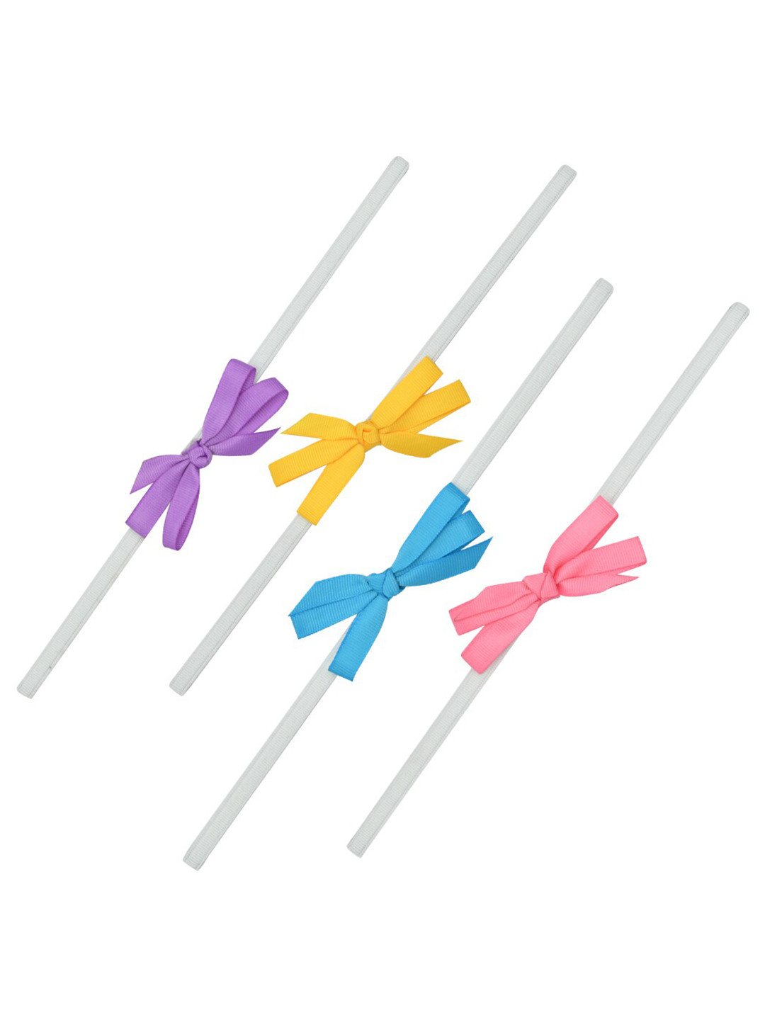 FUNKRAFTS Girls Set of 4 Bow Hairband